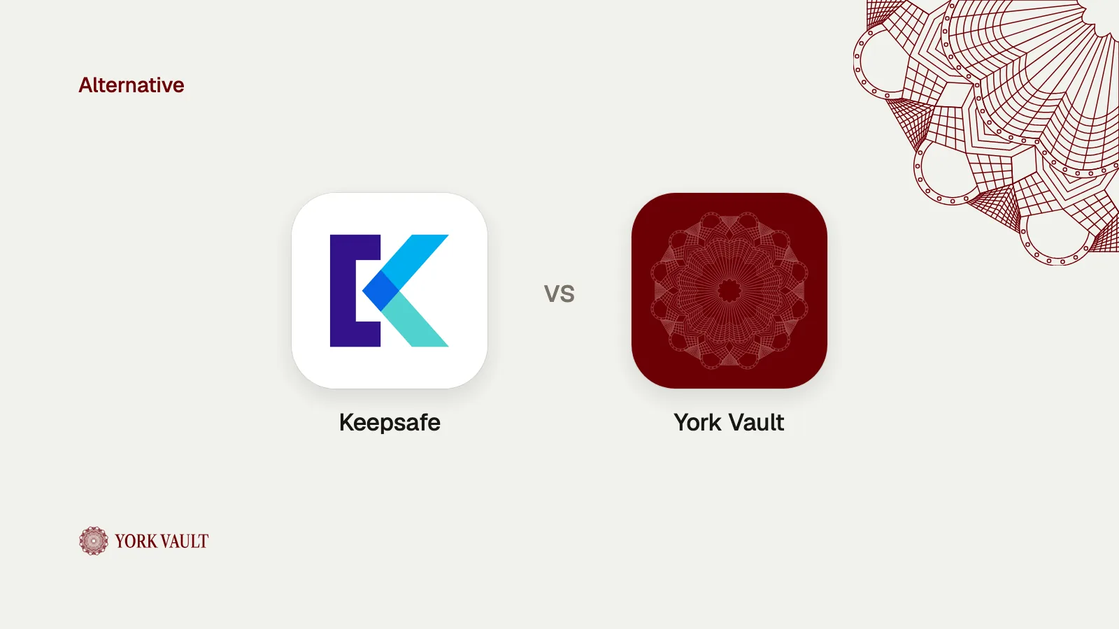 Keepsafe app icon next to the York Vault app icon