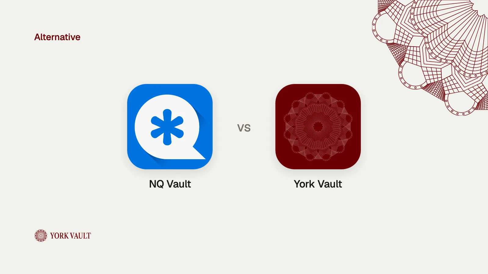 NQ Vault app icon next to the York Vault app icon