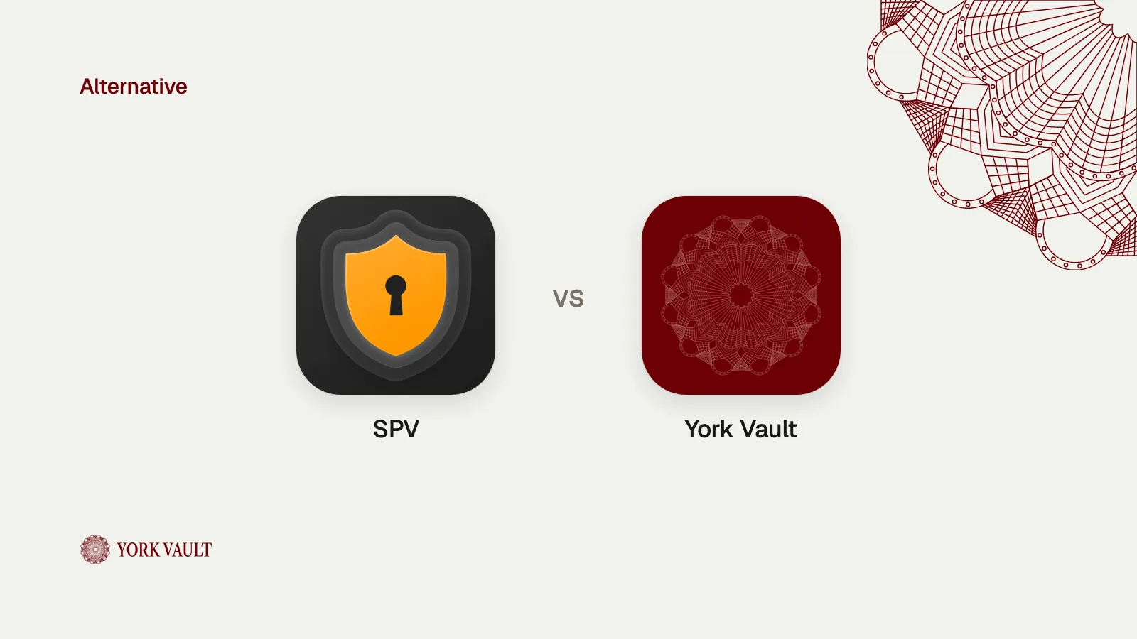 SPV app icon next to the York Vault app icon