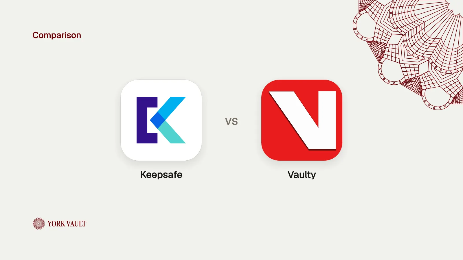 Keepsafe app icon next to the Vaulty app icon