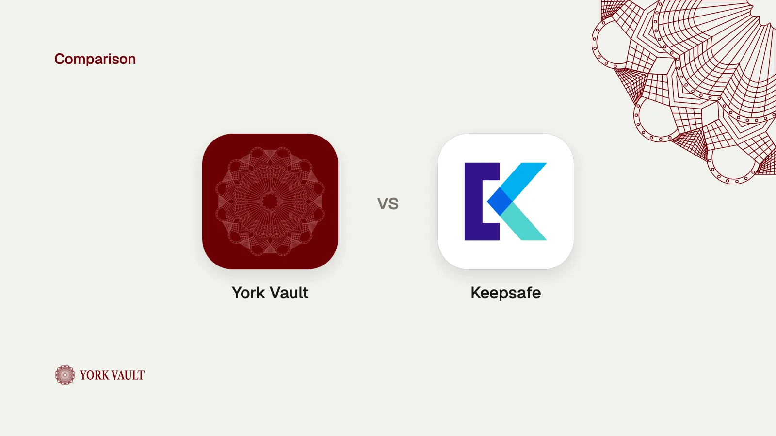 York Vault app icon next to the Keepsafe app icon