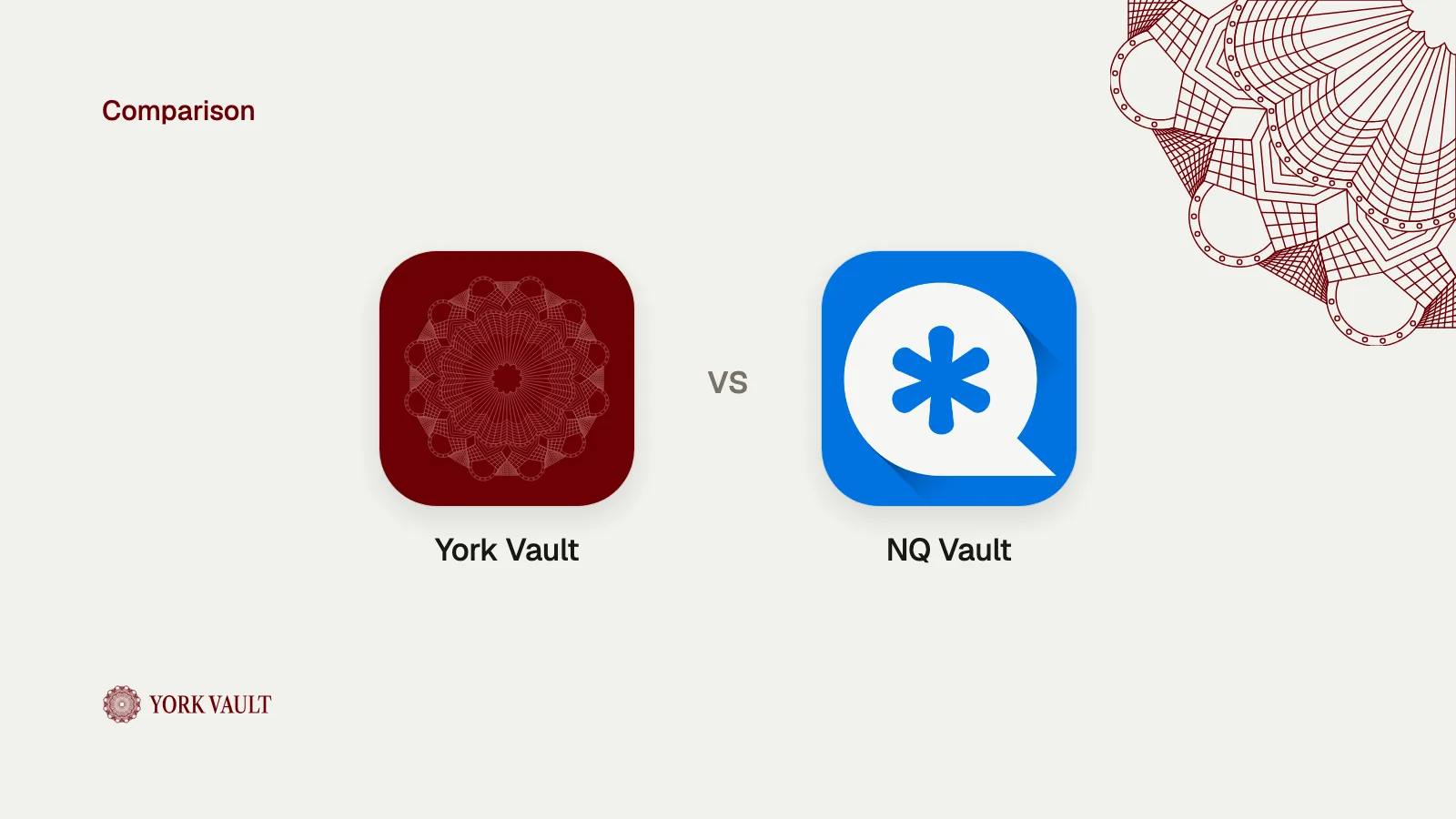 York Vault app icon next to the NQ Vault app icon