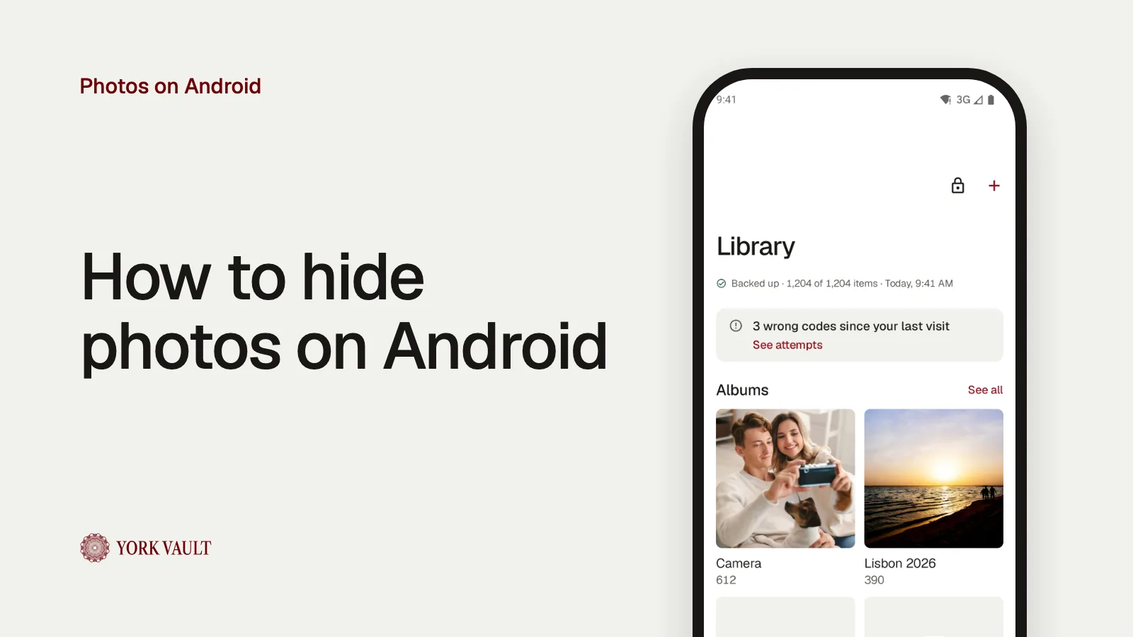 The library in York Vault on Android