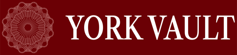 Logo on burgundy
